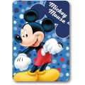 Dětská fleecová deka Polar Mickey Mouse 100x140 cm modrá