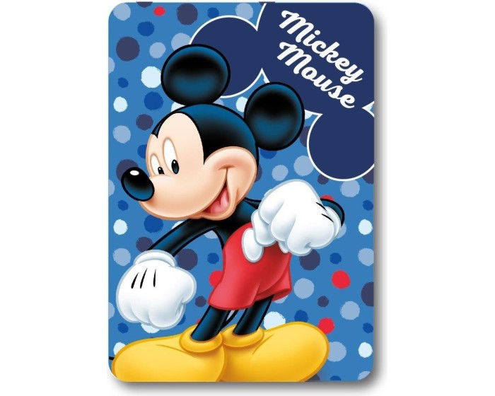 Dětská fleecová deka Polar Mickey Mouse 100x140 cm modrá