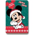 Dětská fleecová deka Polar Christmas Mickey Mouse 100x140 cm zelená