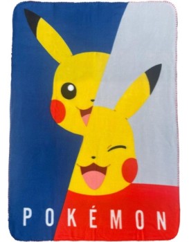 Dětská fleecová deka POLAR POKÉMON II 100x140 cm modrá