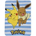 Dětská fleecová deka Polar Pokémon 100x140 cm světle modrá