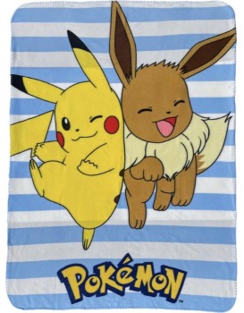 Dětská fleecová deka Polar Pokémon 100x140 cm světle modrá