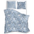 Bavlněné povlečení Pure Cotton 010 220x200 cm + 2x 70x80 cm modré