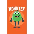 Dětský bavlněný ručník KIDS Monster 30x50 cm oranžový