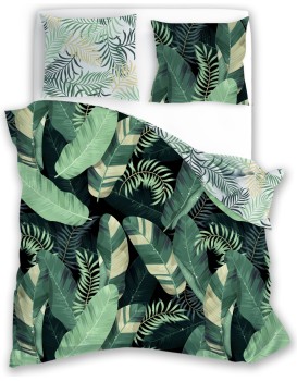 Bavlněné povlečení TRENDY 011 140x200 cm + 70x90 cm zelené
