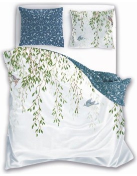 Bavlněné povlečení TRENDY 013 140x200 cm + 70x90 cm bílo-modré
