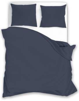 Bavlněné saténové povlečení Fashion 013 220x200 cm + 2x 70x80 cm indigo