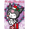 Dětská fleecová deka Polar Merry Christmas Kuromi 100x140 cm fialová