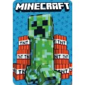 Dětská fleecová deka Polar Minecraft 100x140 cm modrá