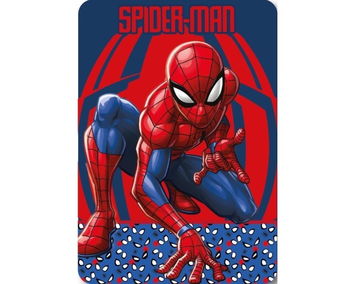Dětská fleecová deka Polar Spiderman 100x140 cm červeno-modrá