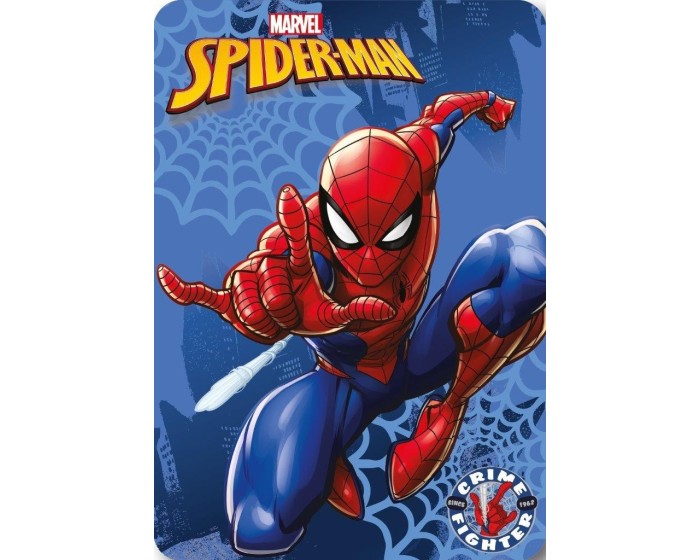 Dětská fleecová deka Polar Spiderman 100x140 cm modro-červená