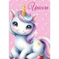 Dětská fleecová deka Polar Unicorn 100x140 cm růžová