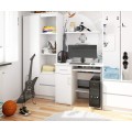 Volně stojící psací stůl Jay 90 cm bílý