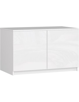 Nástavec na skříň Star 90 cm bílý lesk