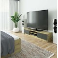 TV stolek Ronon 160 cm dub artisan/grafit šedý