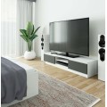 TV stolek Ronon 160 cm bílý/grafit šedý