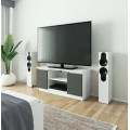 TV stolek Tonon 120 cm bílý/grafitový šedý