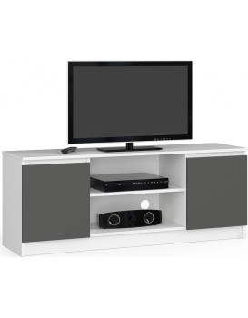 TV stolek Beron 140 cm bílý/grafit šedý