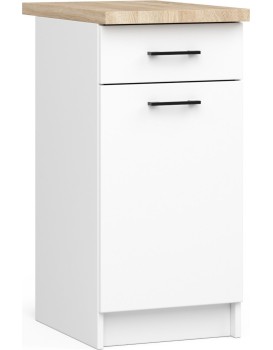 Kuchyňská skříňka Olivie S 40 cm 1D 1S bílá