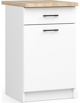 Kuchyňská skříňka Olivie S 50 cm 1D 1S bílá