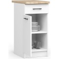 Kuchyňská skříňka Olivie S 50 cm 1D 1S bílá