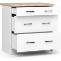 Kuchyňská skříňka Olivie S 80 cm 3S bílá