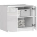 Nástavec na skříň Star 60 cm bílý lesk