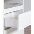 Psací stůl A-6 90 cm bílý levý