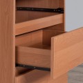 Rohový psací stůl B16 124 cm olše levý