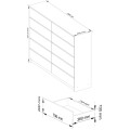Komoda Rollo K 160 cm olše