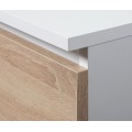 Skříň Rexa 80 cm bílá/dub sonoma