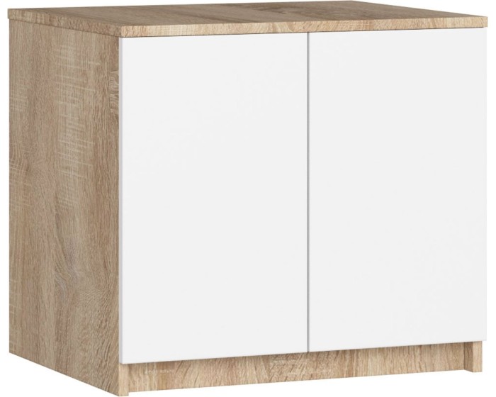 Nástavec na skříň Star 60 cm bílý/dub sonoma mat