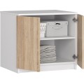 Nástavec na skříň Star 60 cm dub sonoma/bílý mat