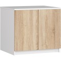 Nástavec na skříň Star 60 cm dub sonoma/bílý mat