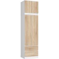 Nástavec na skříň Star 60 cm dub sonoma/bílý mat