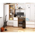 Psací stůl PIKSEL 90 cm dub sonoma/bílý levý