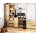 Psací stůl PIKSEL 90 cm dub sonoma levý