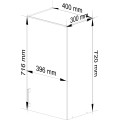 Kuchyňská závěsná skříňka W 40cm D1 H720 Artus bílá/sonoma