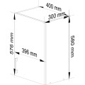 Kuchyňská závěsná skříňka W 40 cm D1 Artus bílá/sonoma