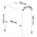 Kuchyňská závěsná skříňka W 50 cm D1 Artus bílá/sonoma