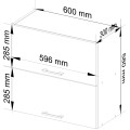 Kuchyňská skříňka Olivie W 60 cm bílá závěsná