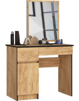 Kosmetický stolek se zrcadlem P-2/SL dub craft levý