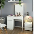 Kosmetický stolek se zrcadlem P-2 II 90x50 cm bílý levý