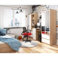 Volně stojící psací stůl Jay 90 cm dub sonoma/bílý