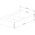 Postel CLP 120x200 cm dvoulůžko s roštem i matraci bílé