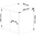 Nástavec na skříň Star 60 cm dub sonoma/bílý mat