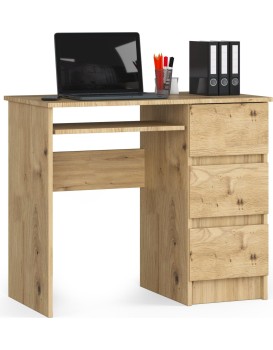 Psací stůl A-6 90 cm dub artisan pravý
