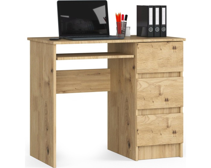 Psací stůl A-6 90 cm dub artisan pravý