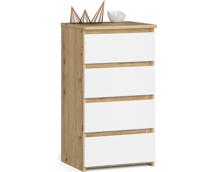 Komoda CL4 40 cm dub artisan/bílá