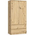 Šatní skříň Star 90 cm dub artisan